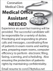 Medical Office Assistant NEEDED