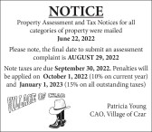 Property Assessment and Tax Notices